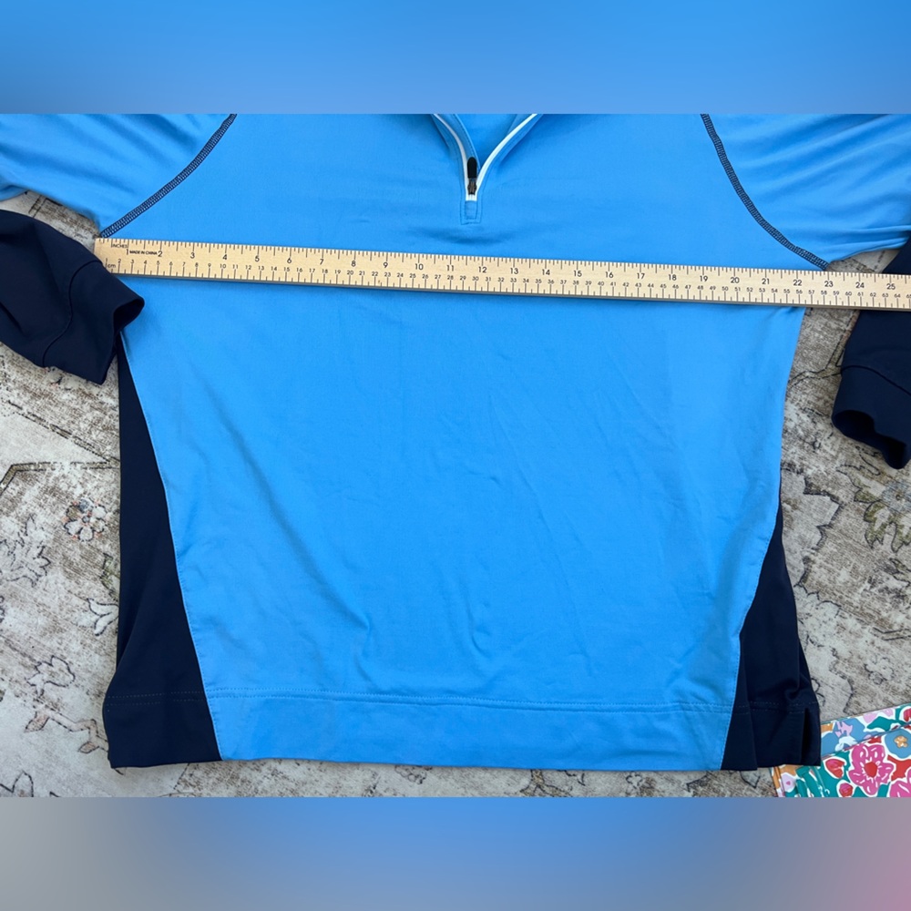 Footjoy Blue Quarter-Zip Pullover - Picture 11 of 11